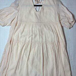Source Unknown Cream Mini Dress